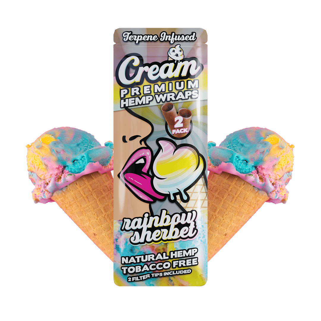 What Are Hemp Wraps? 1 Rainbow Sherbet Terpene Infused Hemp Wrap 2 Wraps